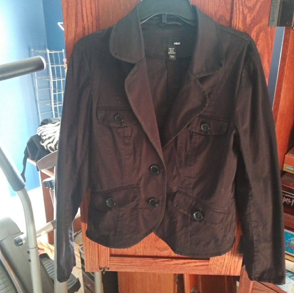 H&M Black Button-up Blazer